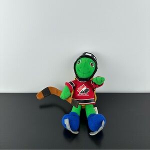 Vintage 2004 Franklin Turtle 8” Team Canada Hockey Jersey Plush Stuffed Animal